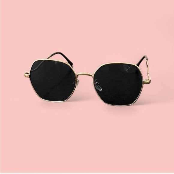 Gold and Black Sunglasses - Picture 1 of 2